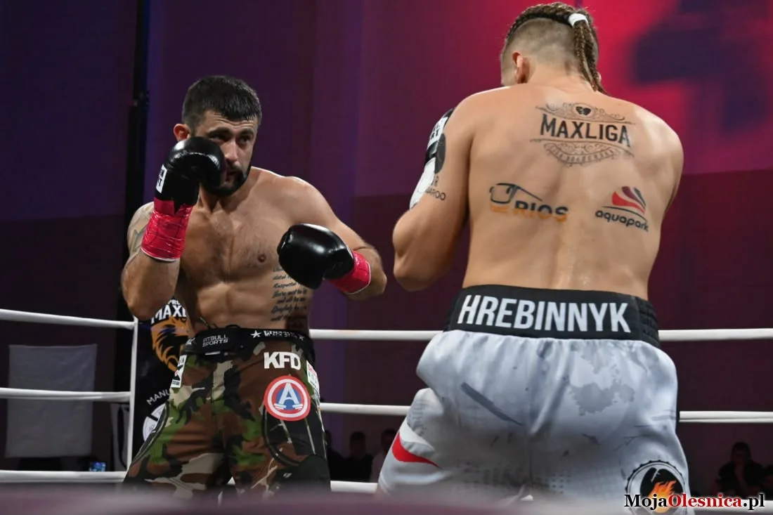 Artur Aleksiewicz podczas walki na ringu